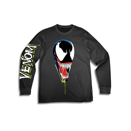Men's Disney Marvel Super Hero Venom Long Sleeve Graphic T Shirt