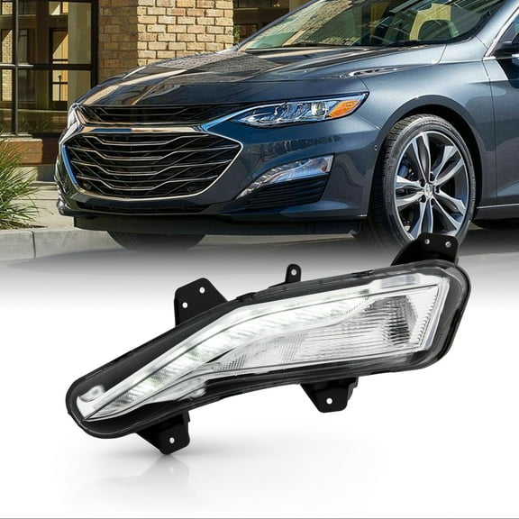 AKKON - Fits 2019-2023 Chevy Malibu Sedan LED DRL Model Bumper Turn Signal Lamp Fog Light Driver Left Side Replacement