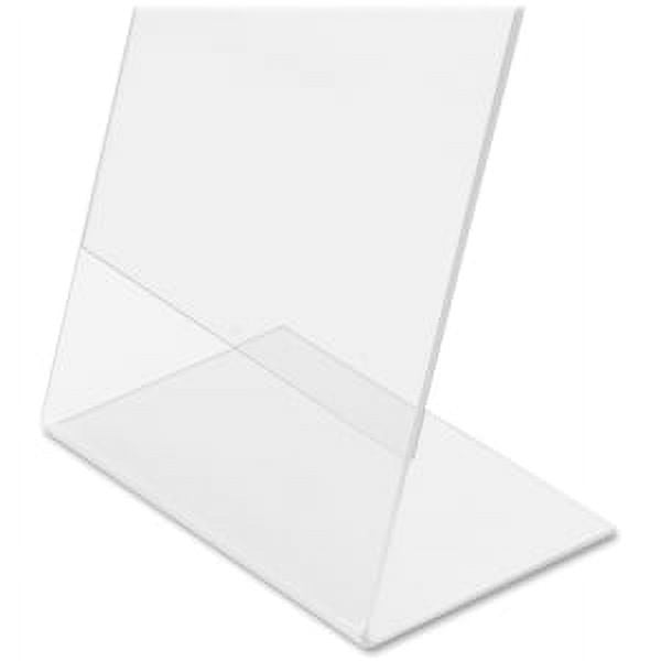 Deflecto Angled Table-Top Sign Holder 2 3/8D x 1 9/16W x1/2H 10