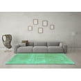 thumbnail image 3 of Ahgly Company Indoor Rectangle Abstract Turquoise Blue Modern Area Rugs, 6' x 9', 3 of 4