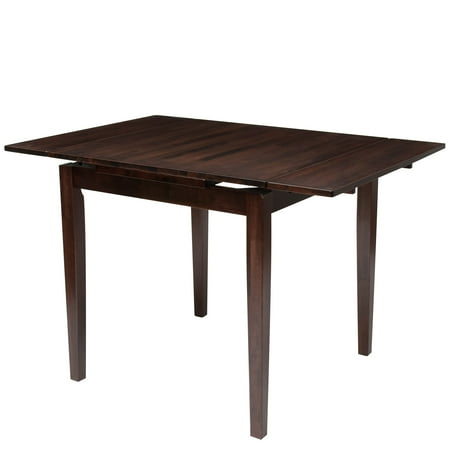 CorLiving Dillon Extendable Cappuccino Stained Dining Table with Two 8in Leaves