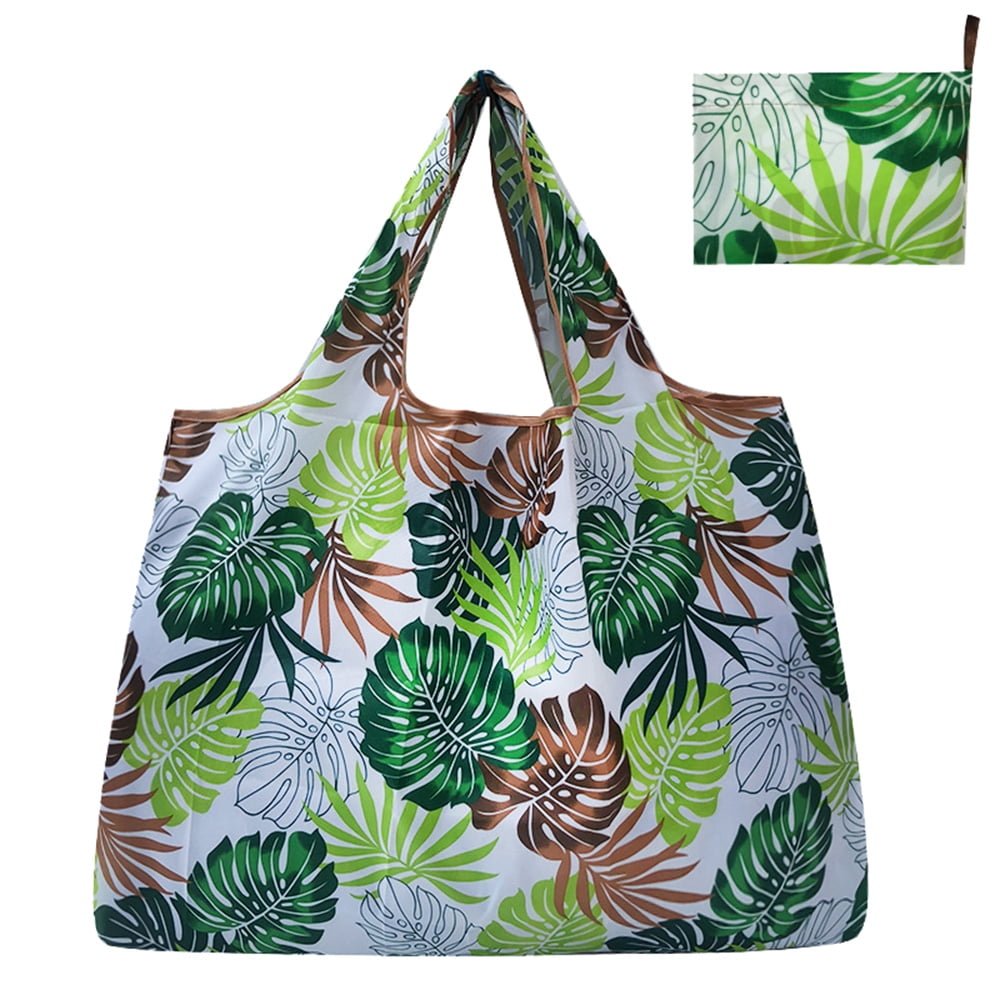 Reusable Folding Bags Large Grocery Totes Recycle Washable Vintage ...