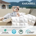 thumbnail image 7 of Goose Down Comforter All Season-Ultra Soft and Cozy Noiseless Duvet Insert with Egyptian Cotton Cover, Fluffy Warm Comforter, 7 of 7