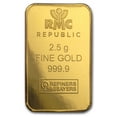 thumbnail image 3 of 2.5 gram Gold Bar - Republic Metals Corporation (In Assay), 3 of 4