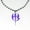 Purple, variant on Hardy Boyz Matt & Jeff Pendant Necklace with Chain, 16" Length