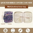 thumbnail image 7 of Pzuqiu Colorful Flower Bible Cover Case for Women Large Capacity Book Carrying Case Bible Study Supplies Accessories with Tags&Bookmark Scripture Cases Church Bag Protective, 7 of 7