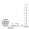 thumbnail image 4 of Dazzlingrock Collection 0.09 CT Round White Diamond Wedding Band for Her 10K White Gold, Size 7, 4 of 5