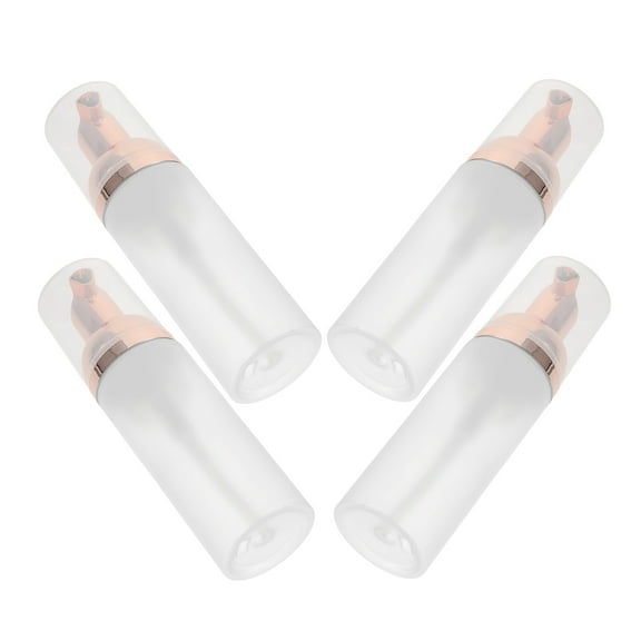 4pcs Multipurpose Sub Package Bottles Frosted Bubble Bottles Foaming Containers