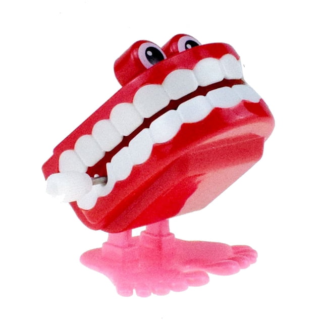 LCXmlly Toy Clockwork Toy Creative Shape Big Eyes Jumping Denture Educational Mechanical Toy Prank Decoration Gift
