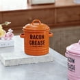 thumbnail image 3 of VAETTLO 46 oz Bacon Grease Keeper with Strainer & Spatula, Farmhouse Style Kitchen Grease Container, Dishwasher Safe, Yellow, 3 of 12