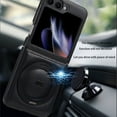 thumbnail image 5 of Allytechgroup Galaxy Z Flip7 Case with Stand, PU Leather Magnetic Cover Support Wireless Charging Shockproof Ring Holder Anti-Scratch Protective Phone Case for Samsung Galaxy Z Flip 7, Gray, 5 of 11