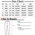thumbnail image 3 of Sevevn Women's Solid Color Elastic Waist Work Office Straight Leg Casual Pants Black L Christmas Deals, 3 of 8