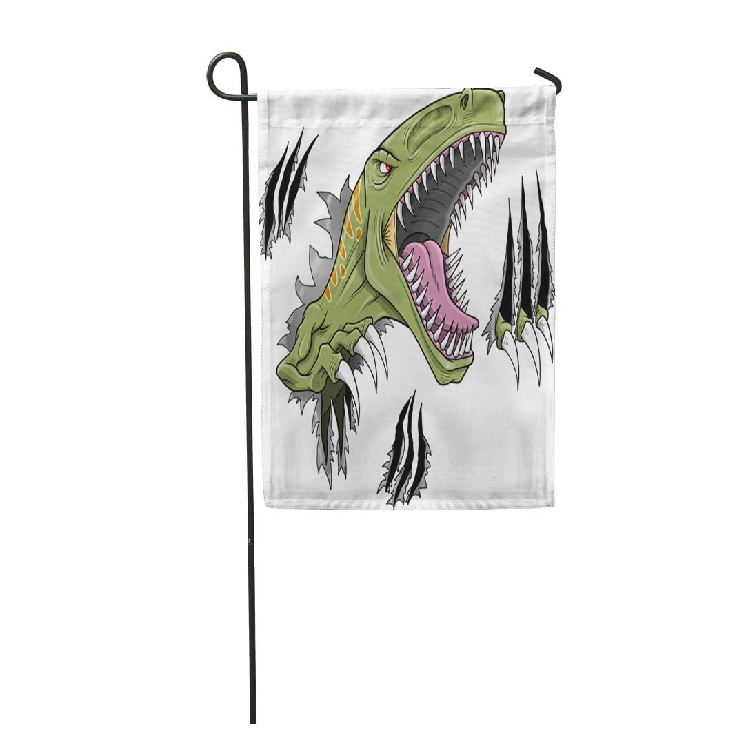 Running Raptors Dinosaurs Inspiration Garden Yard Flag 