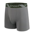 thumbnail image 2 of Spyder Mens Boxer Briefs 5 Pack Poly Spandex Performance Boxer Briefs Underwear Grey/Ivory/Black/Brown/Green, Medium, 2 of 6