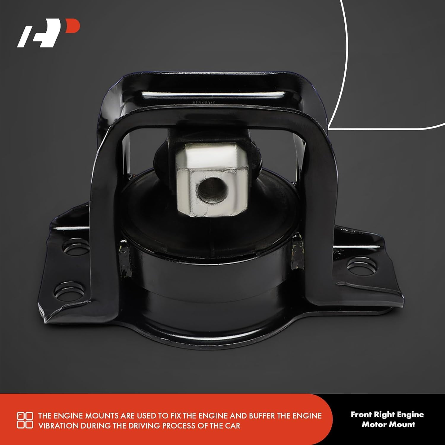 A-Premium Front Right Engine Motor Mount Compatible with Nissan Versa 2007-2012 1.8L, NV200 2013-2021 2.0L, Cube 2009-2014 1.8L & Chevrolet City Express 2015-2018 2.0L, Passenger Side