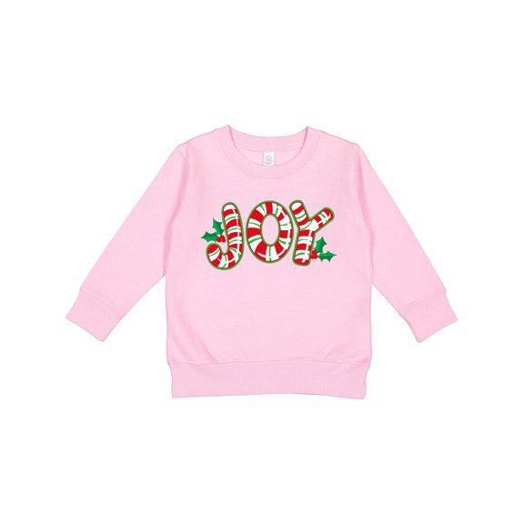 Inktastic Candy Cane Joy Toddler Sweatshirt