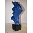 thumbnail image 4 of Nifao Abstract Modern Lovers Blue Resin Statue – Modern Home Decor Sculpture, 12"L x 8"W x 26"H, 4 of 12