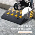 thumbnail image 6 of VEVOR Rubber Curb Ramp 6" Rise Height Sidewalk Curb Ramp, 14.6" Width 19.3" Length Driveway Ramp for Curb, 15T Heavy Duty Rubber Ramp for Forklifts, Trucks, Buses, Cars, Wheelchairs, Bikes, 6 of 9