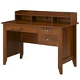 thumbnail image 1 of HOMCOM Bureau d'Ordinateur avec Tiroir Table d'Étude pour Bureau à Domicile, Brun, 1 of 10