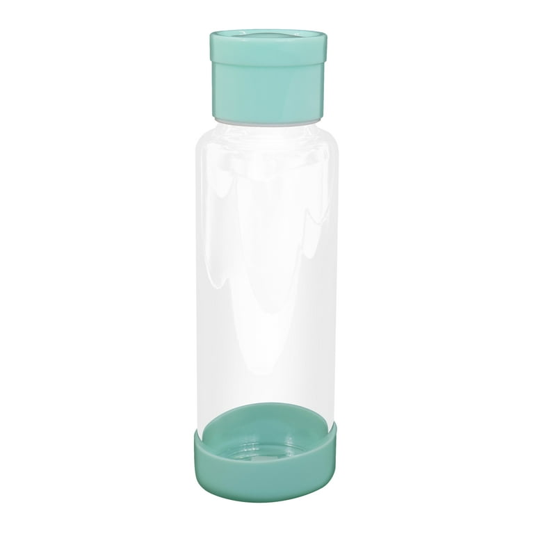 Clear Water Bottle 12oz / 350ml Wide Mouth Glass Bottles with Strap, Lids  for Juicing, Smoothies, Infused Water, Beverage Storage, Pink 