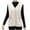 White, variant on Dxzfnsa Women's Vest Lightweight V Neck Button Up Vests for Women Comfy Casual Solid Color Jackets Warm Sleeveless Short Vest Coats with Pockets