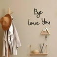 thumbnail image 4 of Hanging Wall Decor,Bye Love You Wooden Script Sign Hallway Home Door Love You Bye Sign Above Door Wood Entryway Decor Door Topper Family Wall Art Modern For Valentine's Decoration With Glue Point, 4 of 7
