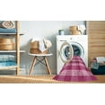 thumbnail image 2 of Ahgly Company Machine Washable Indoor Rectangle Contemporary DeepPink Area Rugs, 4' x 6', 2 of 7