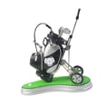 thumbnail image 3 of Luwecf Mini Golf Pen Holder with Cart Golf Desk Toy Storage Golfer Fans Gifts with Mini Clock Desktop Decoration Husband Golf Lovers Silvery Black, 3 of 9