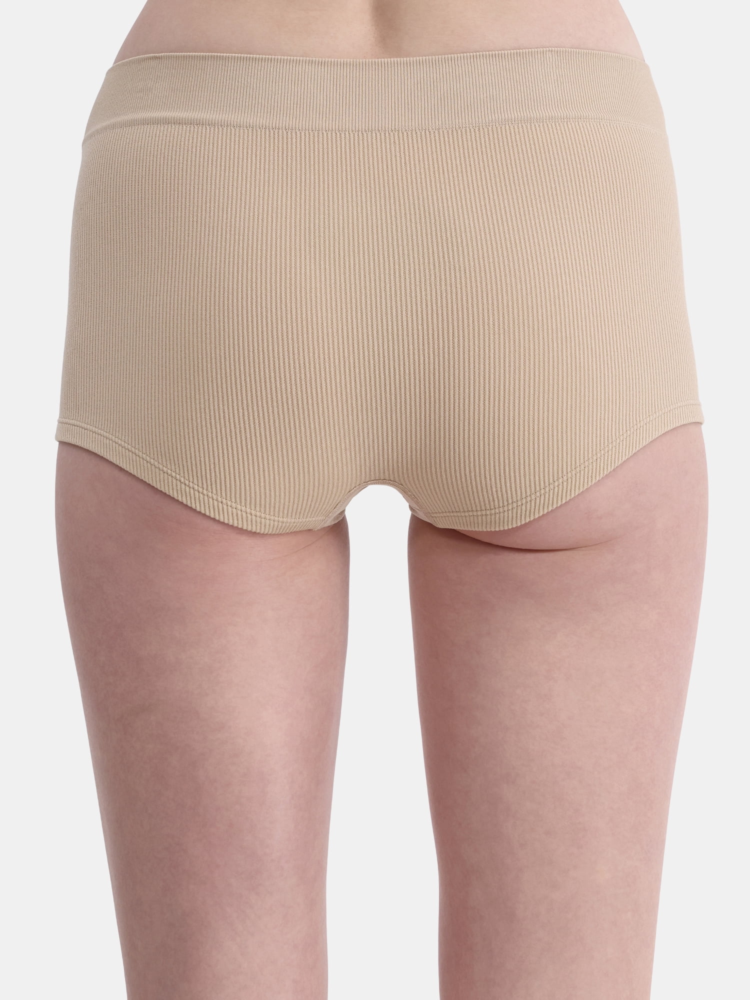 No Boundaries Seamless Boyshort Panties, Women's and Women's Plus