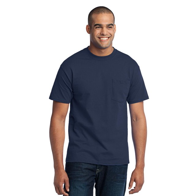 Port & Company Men's Core Blend Pocket T-Shirt PC55P