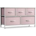 thumbnail image 3 of Sorbus Dresser with 5 Drawers - Furniture Storage Chest for Kid’s, Teens, Bedroom - Pink, 3 of 9