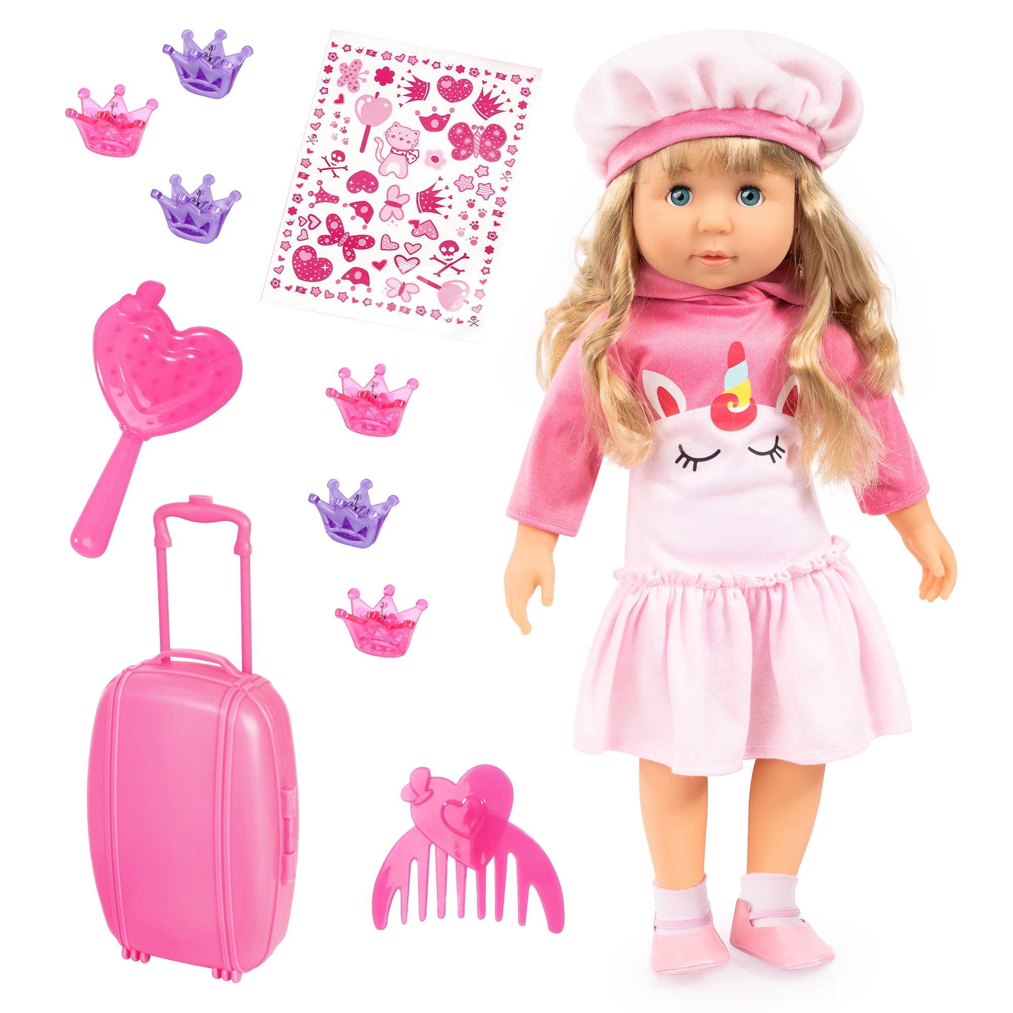 Bayer Design Doll Clothes Set For 40–46cm Dolls – Outfits With Dresses, Trousers, Hats & More