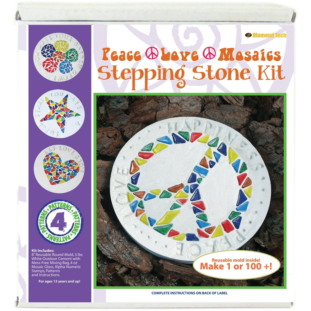 Mosaic Stepping Stone KitPeace, Love & Mosaics