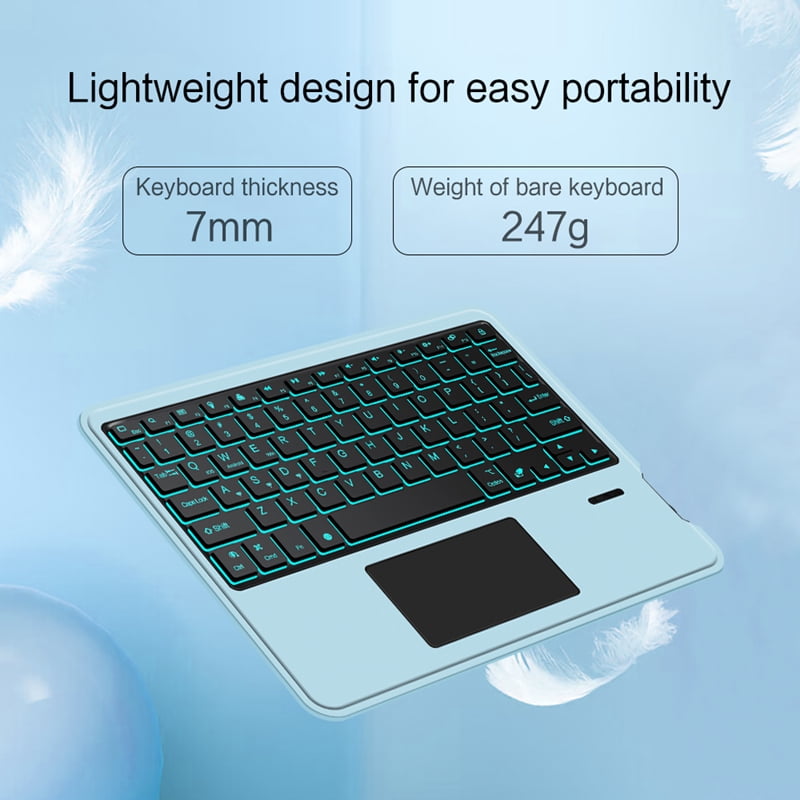 Deutsch Wireless Bluetooth Backlight Touchpad Keyboard For Phone iPad Tablet Laptop German keyboard For Android iOS Windows