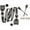 gray, variant on 2 Pcs -3 pt Pads Adjustable Retractable Laps Straps Universal Replacement Set for Go Kart,Club Golf Cart,Minivan Van,UTV, VR, Buggies,Pickup,Truck for Modification Belt Cover Kit