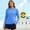 Blue 1, variant on Women UPF 50+ Sun Protection Shirt,Quick-Drying Sporty & Casual Thumb Holes Long Sleeve Shirt Light Blue XS