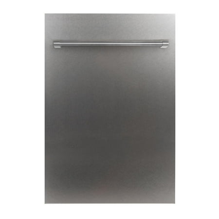 ZLINE - 18" Compact Top Control Built-In Dishwasher with Stainless Steel Tub, 40 dBa - Hand Hammered Copper