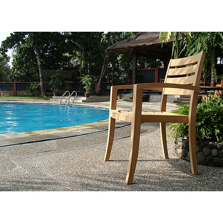 Large Outdoor Table And Chairs Teak Dining Set:8 Seater 9 Pc - Large 117