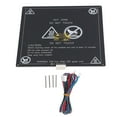 thumbnail image 1 of Placa de aluminio para impresora 3D de 12 V y 1,2 Ω con cable calefactor, plataforma de impresión para A8, A6 y A2, 220 x 220 x 3 mm, 1 of 14