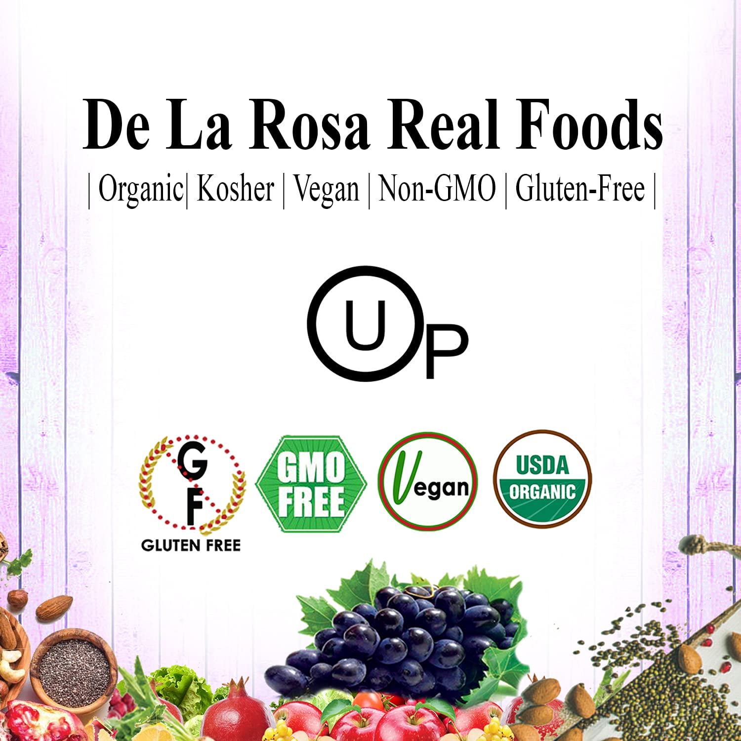 De La Rosa 613 Organic Balsamic Vinegar, 5 Liter, Serving Size 15ml