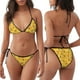 thumbnail image 3 of Fotbe Honeycombs Traje de Baño para Mujer de Dos Piezas – Bikini Sexy de Tirantes Tipo Halter con Diseño Triangular, 3 of 6