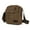 Coffee, variant on Men Canvas Crossbody Messenger Bag Small Vintage Shoulder Bag Unisex Multi Pockets Casual Satchel Purse Handbag for Travel Hiking - Khaki