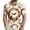 Brown, variant on Funny Halloween Golf Sweatshirts for Men, Spooky Bat Printed Golf Polo Quick-Dry Moisture Wicking Funny Polo Shirts for Men