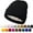 Black, variant on Unisex Satin & Silk Lined Slouchy Warm Winter Hat - Knit Satin Lined Beanie for Women & Men