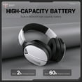 thumbnail image 6 of Siivton Wireless Gaming Headset with 60H Playtime, Bluetooth 5.4 & 2.4G Dual Mode, 950mAh Battery, Noise-Canceling Mic for PC,PS4,PS5,Switch,Mobile, 6 of 8