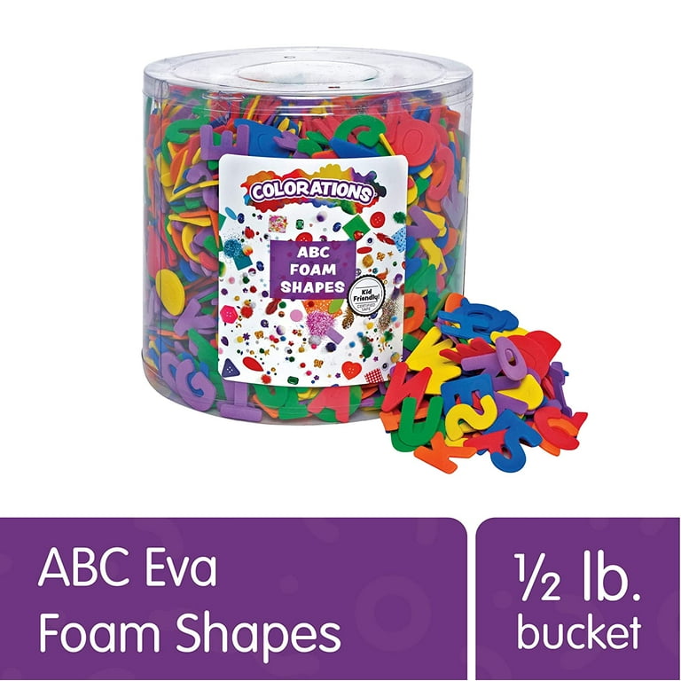 ABC Foam Shapes in a Bucket - 1/2 lb.