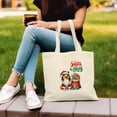 thumbnail image 3 of Santa is Coming Collie Merry Christmas Xmas Noel Truck Tree Canvas Tote Bag Collie Dog Lover Gifts Idea Reusable Shopping Grocery Bag - 02023, 3 of 5