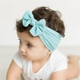 thumbnail image 5 of 2 Pack Toddler Baby Boys Here You Are Baby Girls Stretch Solid Bow Girl Turban Headbands Hairband Headwear Headband Elastics Girls Headbands Hair Accessories 3 Pack Things to Impres, 5 of 6