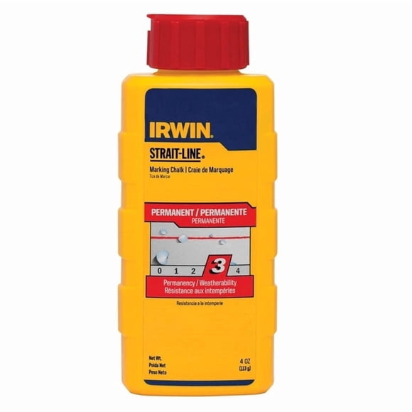 Tiza para marcar permanentemente Strait-Line, color rojo carmesí, 240 ml, 1 paquete