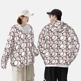 thumbnail image 4 of Daiia Cute Baseball UPF 50+ Sun Protection Hoodie Jacket Lightweight Long Sleeve Sun Shirt for Women Men with Pocket Hiking Outdoor-Small, 4 of 7